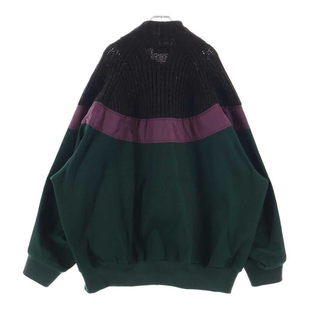 kolor(カラー) 20AW BLOUSON 20WCM-G03103 ニット切り替え ブルゾンジャケット グリーン