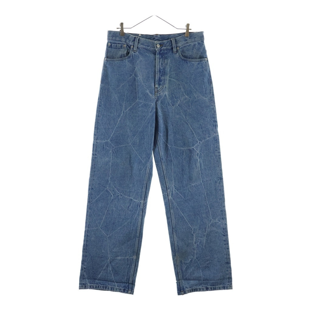 DRIES VAN NOTEN(ドリスヴァンノッテン) 21AW Pine Marble Washed Wide Denim マーブル ウォッシュド ワイドデニム パンツ インディゴ