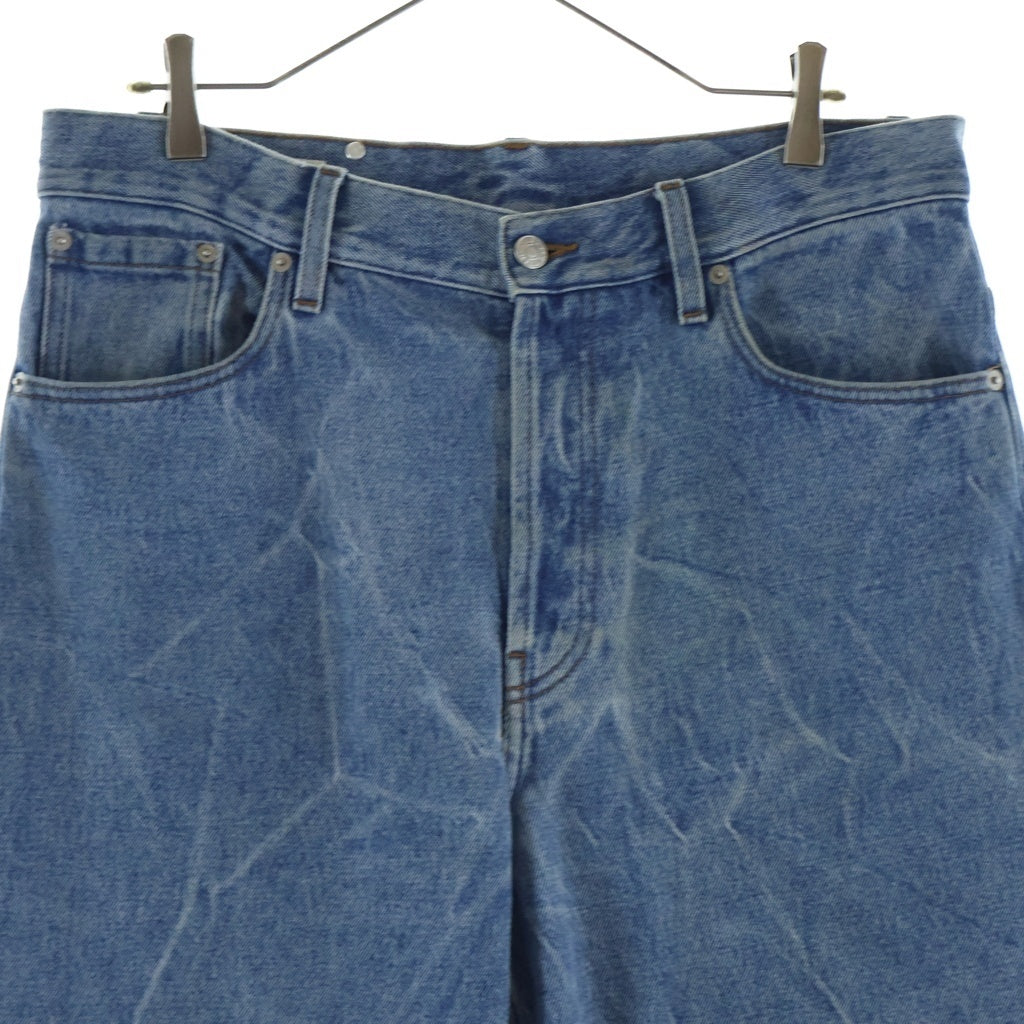 DRIES VAN NOTEN(ドリスヴァンノッテン) 21AW Pine Marble Washed Wide Denim マーブル ウォッシュド ワイドデニム パンツ インディゴ