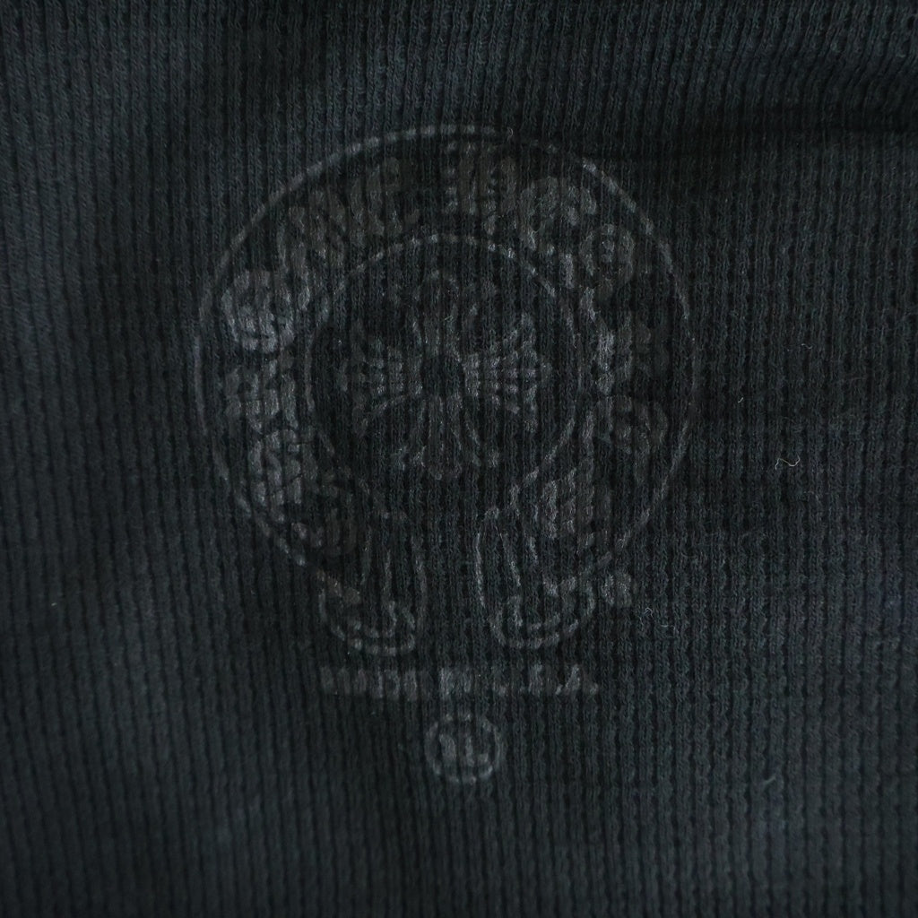 CHROME HEARTS(クロムハーツ) SWTSHRT HD ZIP アームロゴプリントジップアップパーカー ブラック