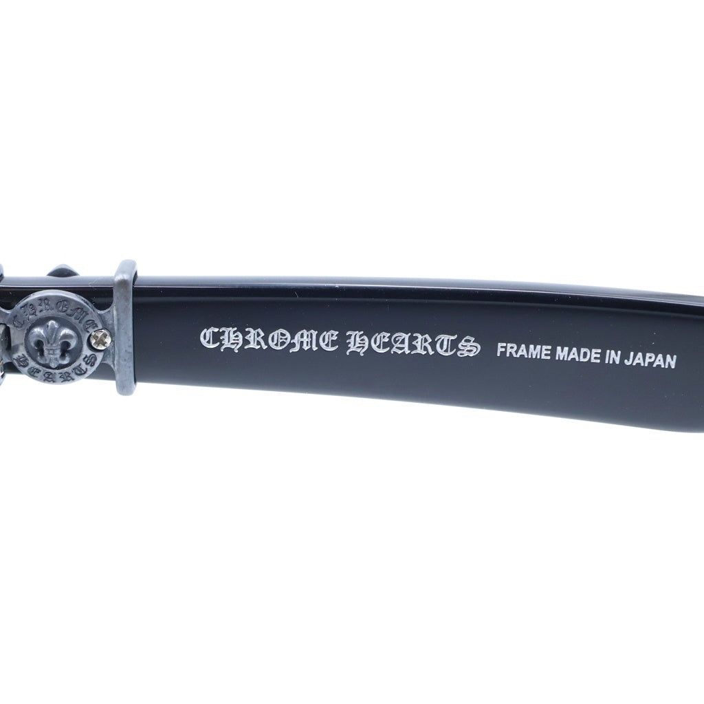 CHROME HEARTS(クロムハーツ) GITTIN ANY？-A BSフレアテンプル ウェリントン サングラス メガネ ブラック