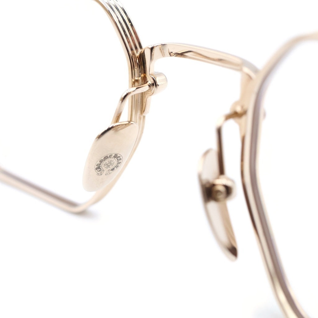 CHROME HEARTS(クロムハーツ) LUMP オクタゴン メタルフレーム サングラス アイウェア 眼鏡 ゴールド