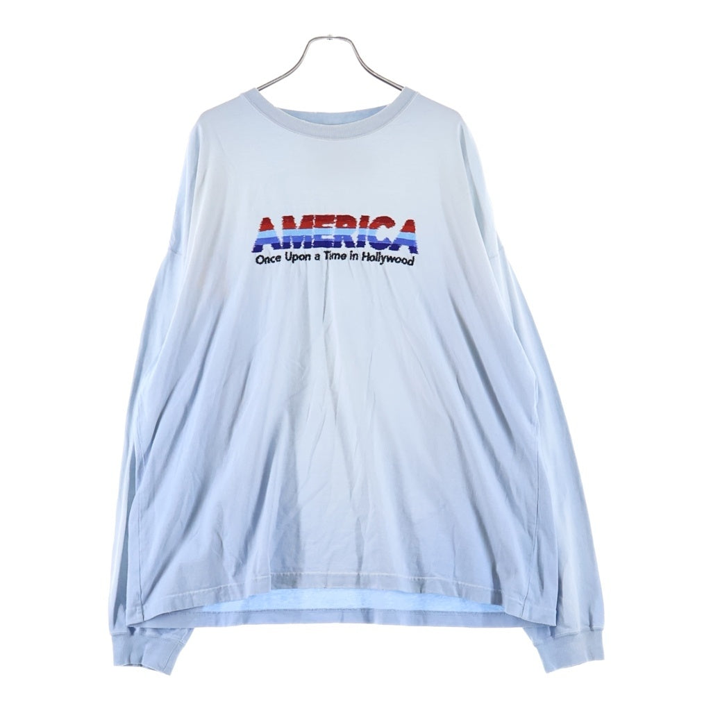 DAIRIKU(ダイリク) AMERICA Vintage Sunburn L/S Tee ヴィンテージ 長袖カットソー ロングスリーブ ライトブルー 24SS C-4
