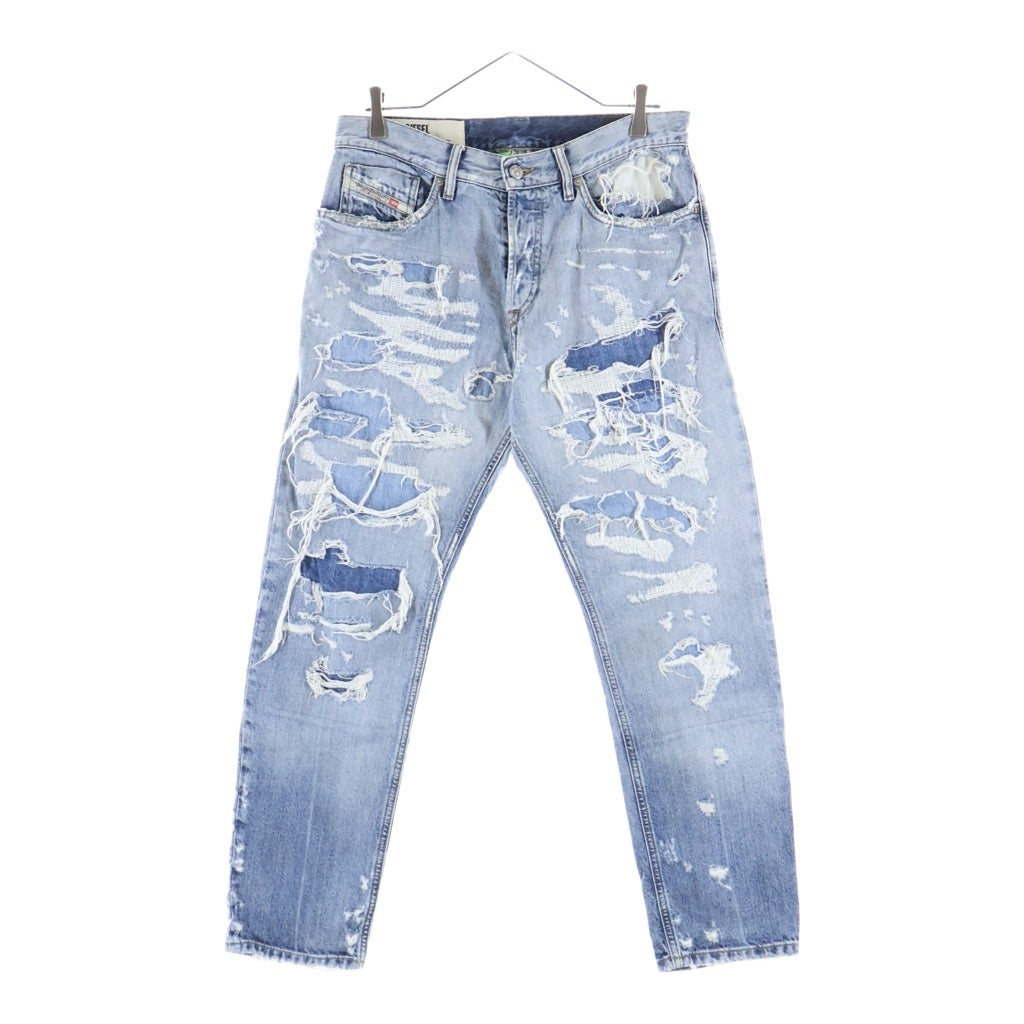 DIESEL(ディーゼル) D-FINING TAPERE ハードダメージ加工デニム パンツ インディゴ