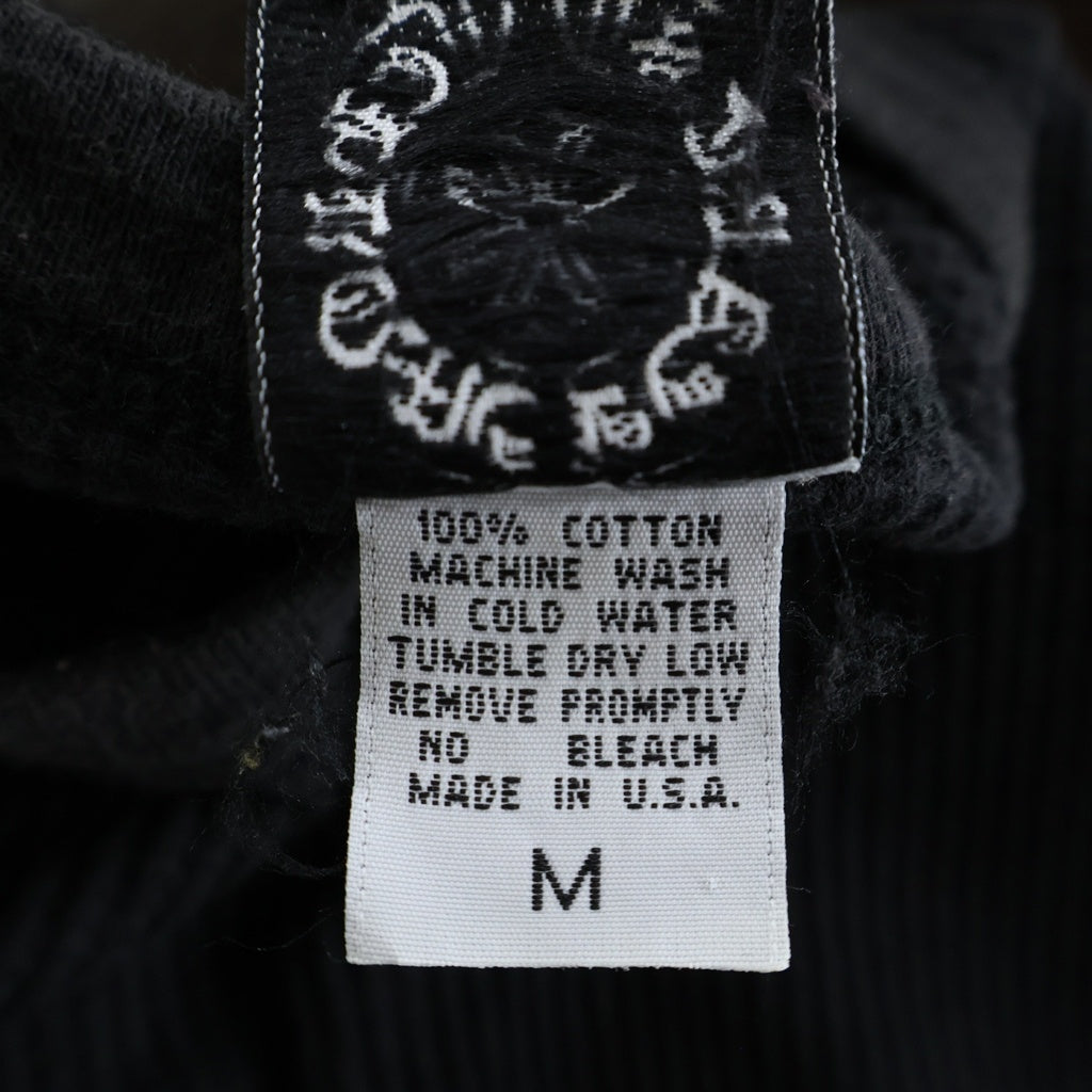 CHROME HEARTS(クロムハーツ) OLD ヴァインダガー刺繍 サーマル 長袖Tシャツ ブラック