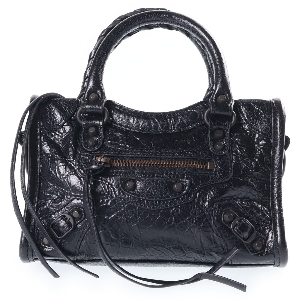 BALENCIAGA(バレンシアガ) ル シティ ナノ ショルダーバッグ レザー ブラック 819671