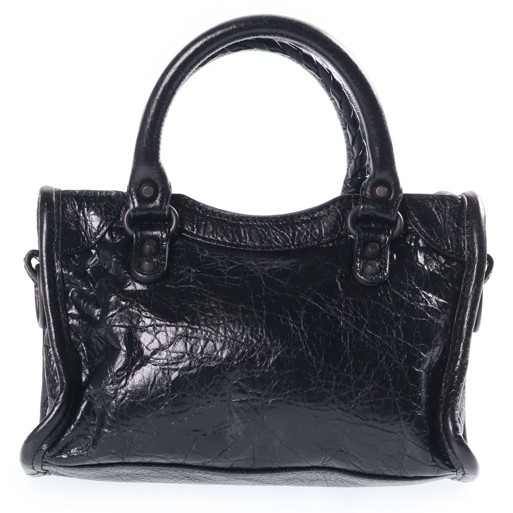 BALENCIAGA(バレンシアガ) ル シティ ナノ ショルダーバッグ レザー ブラック 819671