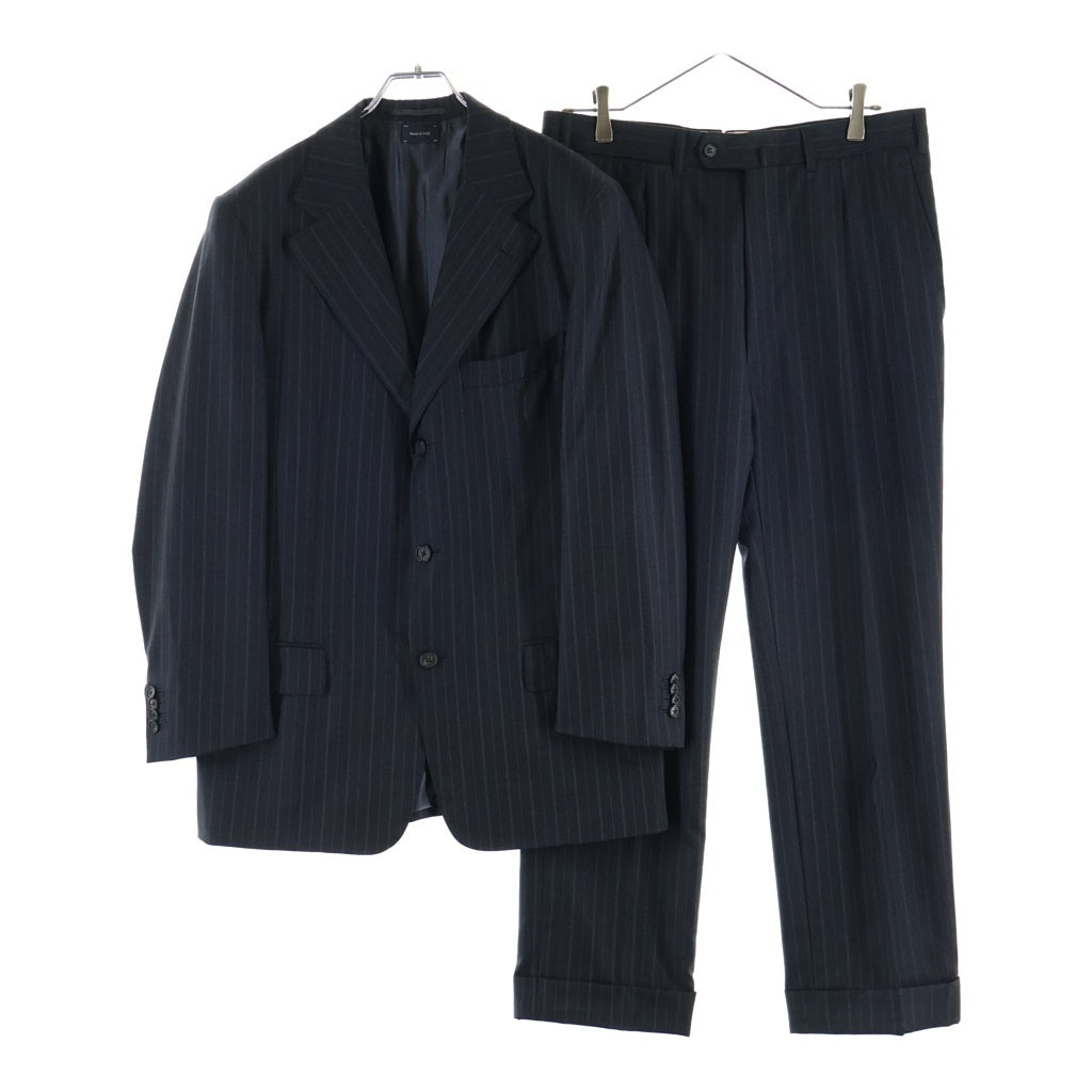 Ermenegildo Zegna(エルメネジルドゼニア) 3B セットアップ スーツ ストライプ レーヨン 2242N1 ネイビー #48