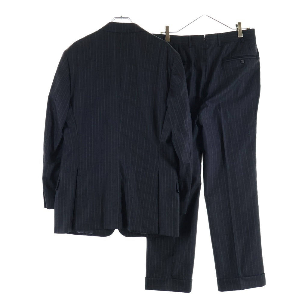 Ermenegildo Zegna(エルメネジルドゼニア) 3B セットアップ スーツ ストライプ レーヨン 2242N1 ネイビー #48