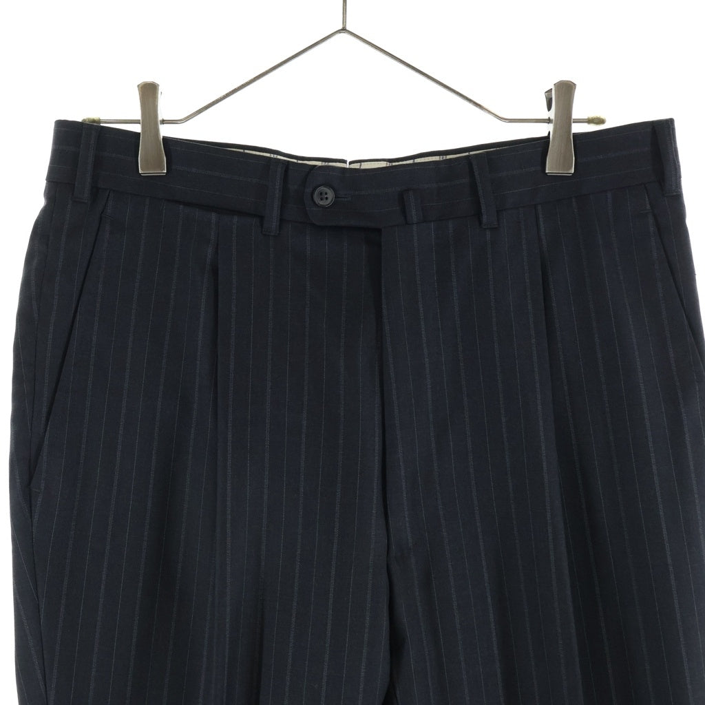 Ermenegildo Zegna(エルメネジルドゼニア) 3B セットアップ スーツ ストライプ レーヨン 2242N1 ネイビー #48