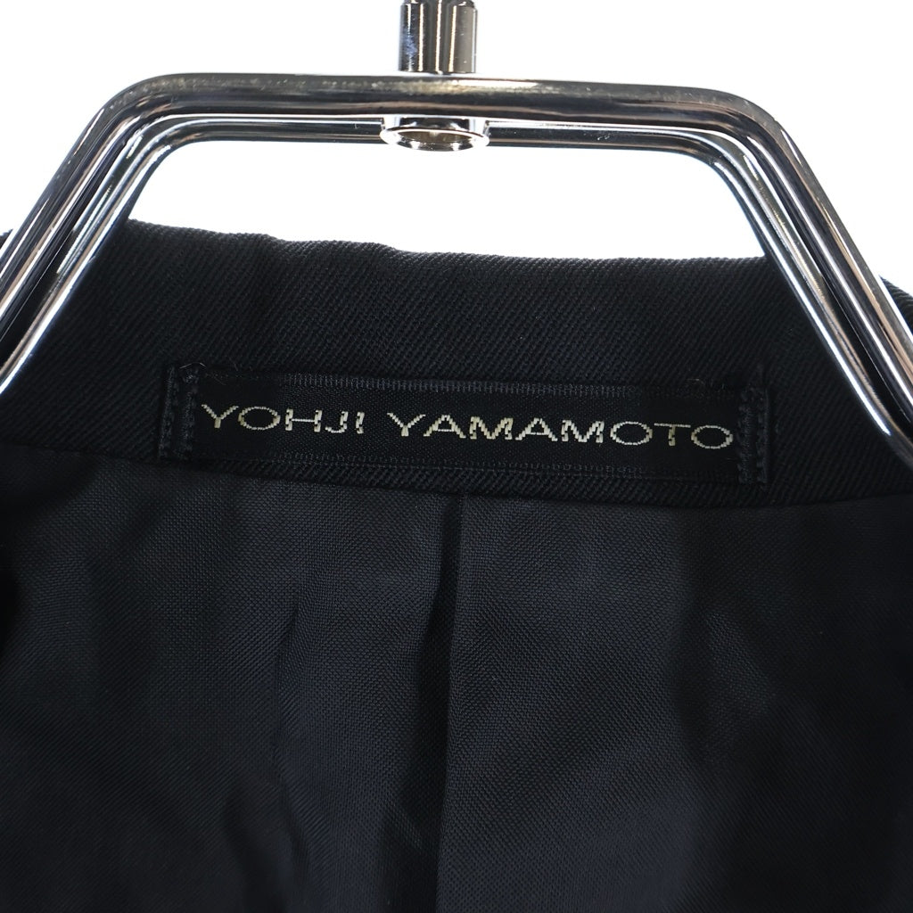 Y's for men(ワイズフォーメン) 03SS 3B リフレクターステッチ パイピング ウールテーラードジャケット ブラック MQ-J19-180