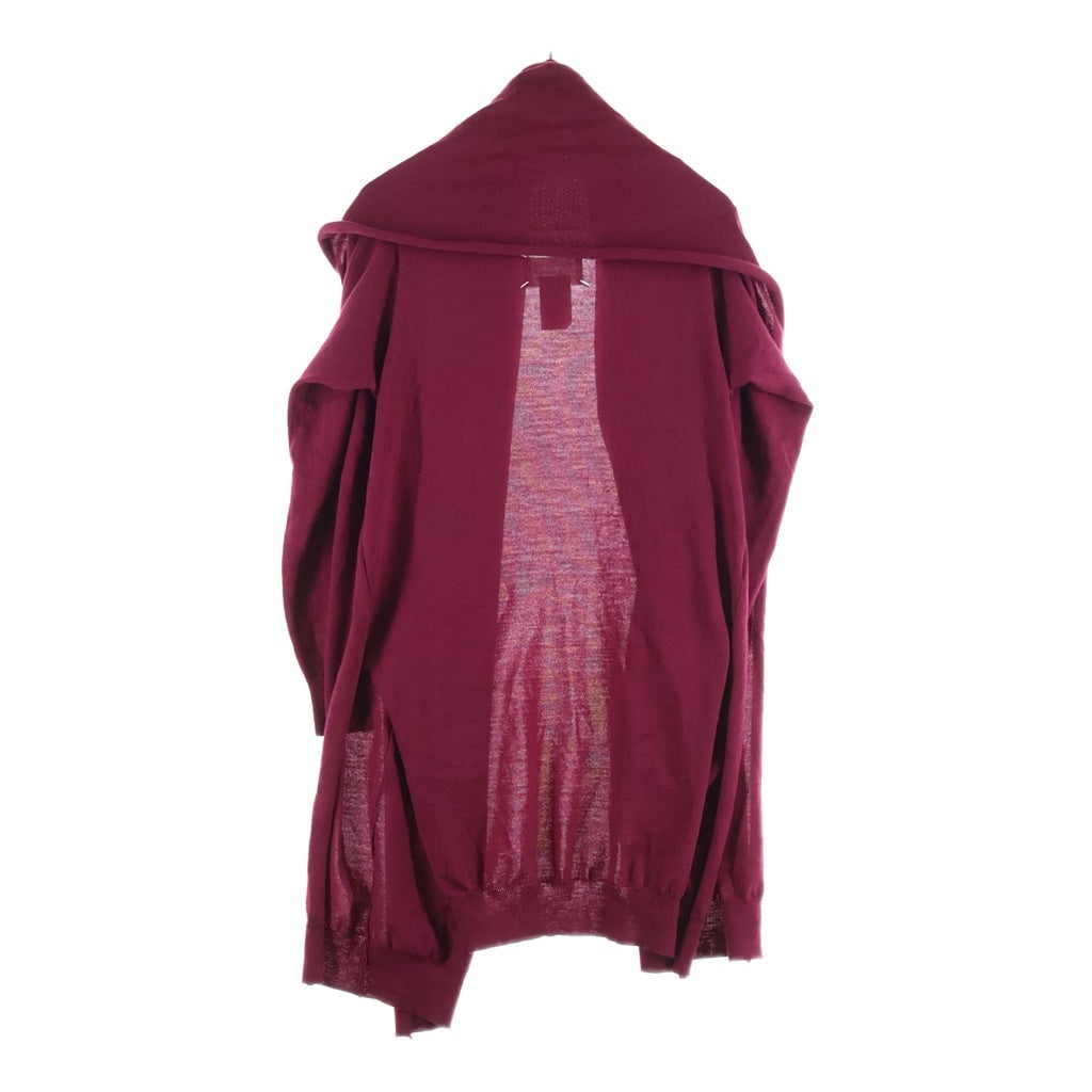 Maison Martin Margiela(メゾンマルタンマルジェラ) ドルマン変形カーディガン ニット ワインレッド S51HA0345 レディース