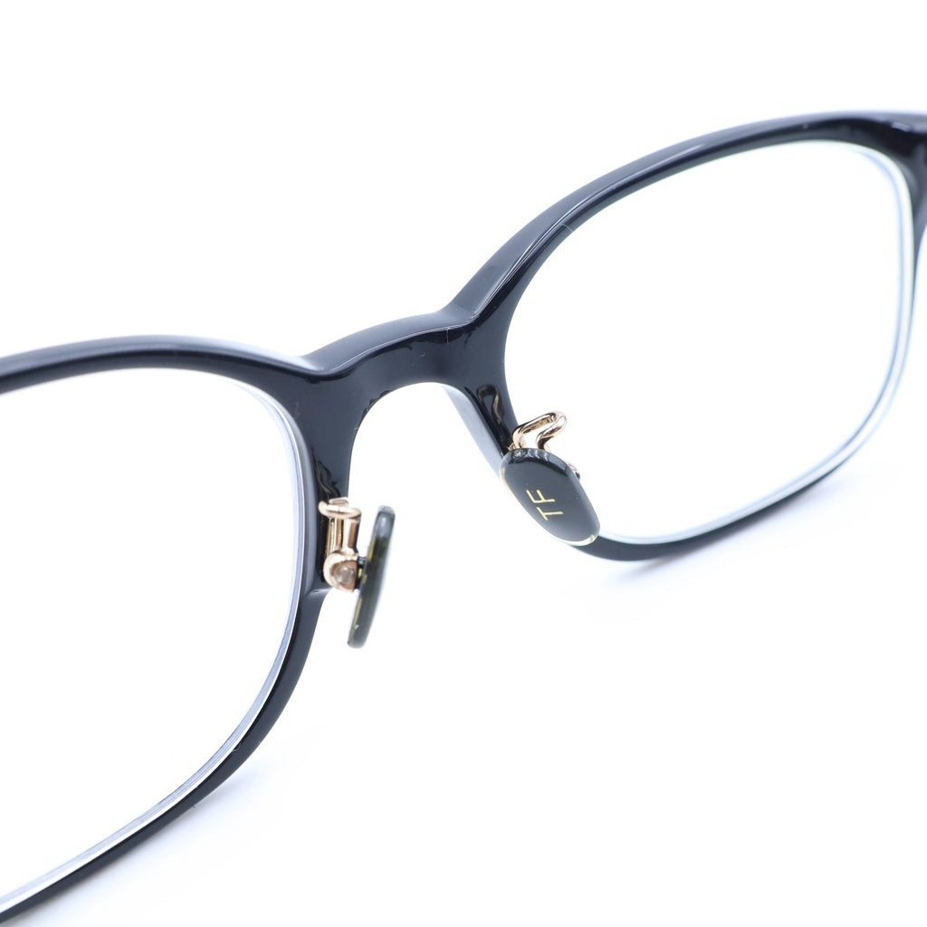 TOM FORD(トムフォード) アジアンフィット スクエアフレーム クリアレンズ サングラス メガネ ブラック TF5852-D-B