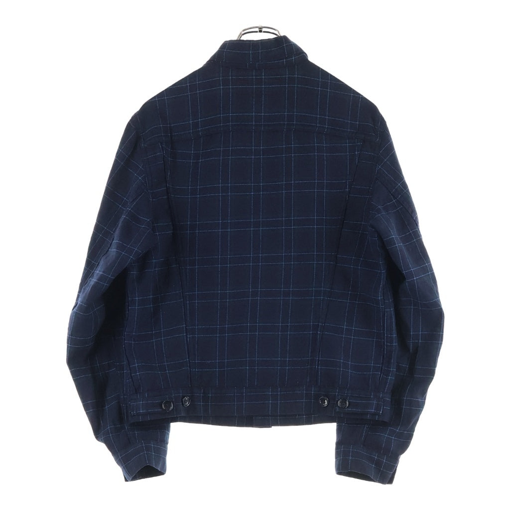 JUNYA WATANABE COMME des GARCONS(ジュンヤワタナベ コムデギャルソン) ×COMME des GARCONS MAN ×LEVI'S コムデギャルソン リーバイス チェック柄 長袖 ウールシャツ ジャケット WG-J033 ネイビー