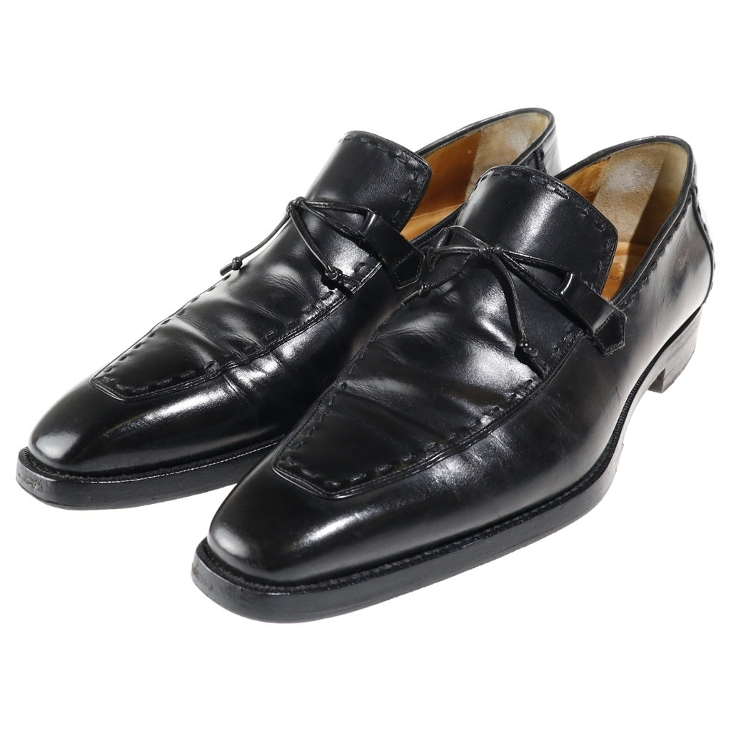 Santoni(サントーニ) リボンローファー Uチップ レースアップレザーシューズ 6889 01