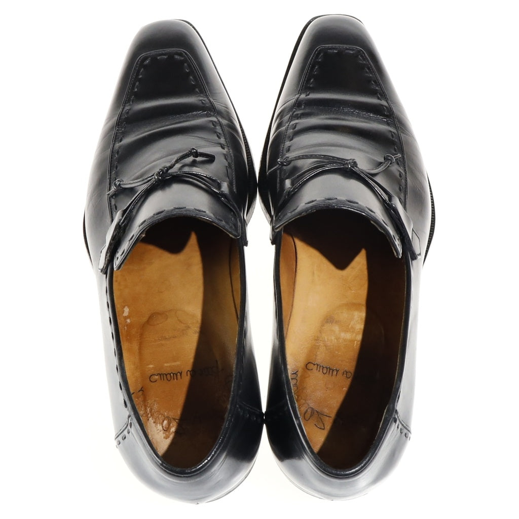 Santoni(サントーニ) リボンローファー Uチップ レースアップレザーシューズ 6889 01