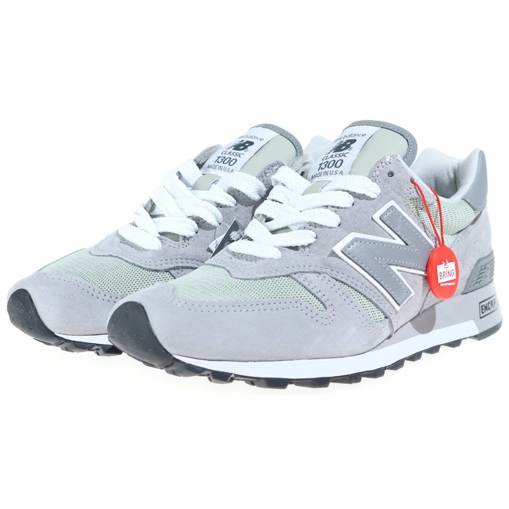 New Balance(ニューバランス) GRAY サイドロゴ スエード ローカット スニーカー シューズ US8.5/26.5cm グレー U1300GY