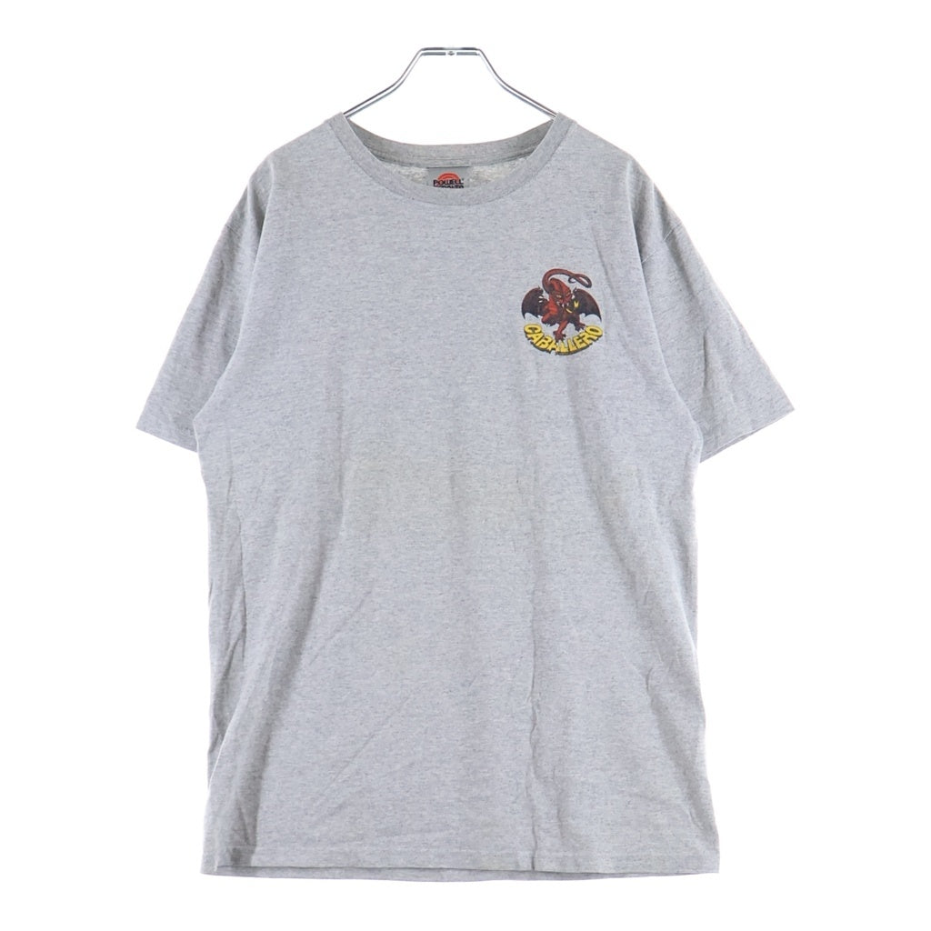 VINTAGE(ヴィンテージ) 00s POWELL PERALTA GABALLERO キャバレロ プリント 半袖シャツ クルーネック カットソー グレー