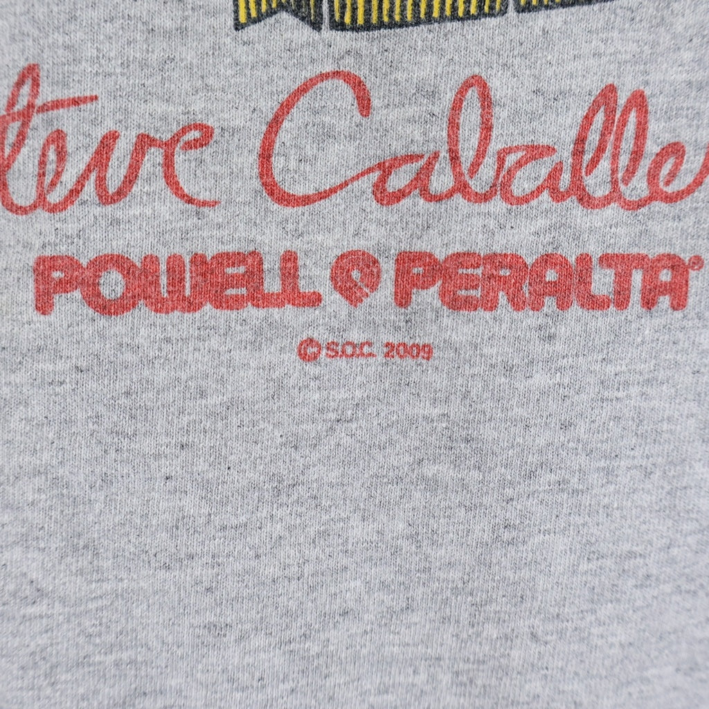 VINTAGE(ヴィンテージ) 00s POWELL PERALTA GABALLERO キャバレロ プリント 半袖シャツ クルーネック カットソー グレー