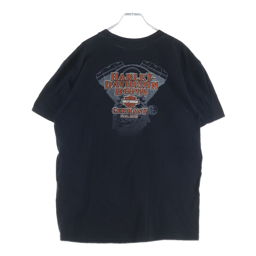 VINTAGE(ヴィンテージ) 00s Eagle Harley-Davidson Motorcycles Tee 両面プリント 半袖カットソーTシャツ ブラック