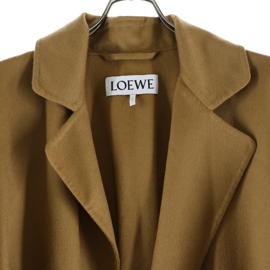 LOEWE(ロエベ) Oversize Belt Coat カシミヤ オーバーサイズ ベルト コート ブラウン S2281141PA レディース
