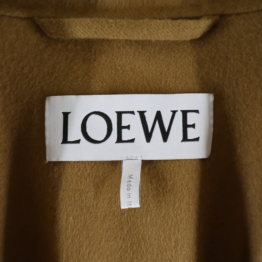 LOEWE(ロエベ) Oversize Belt Coat カシミヤ オーバーサイズ ベルト コート ブラウン S2281141PA レディース