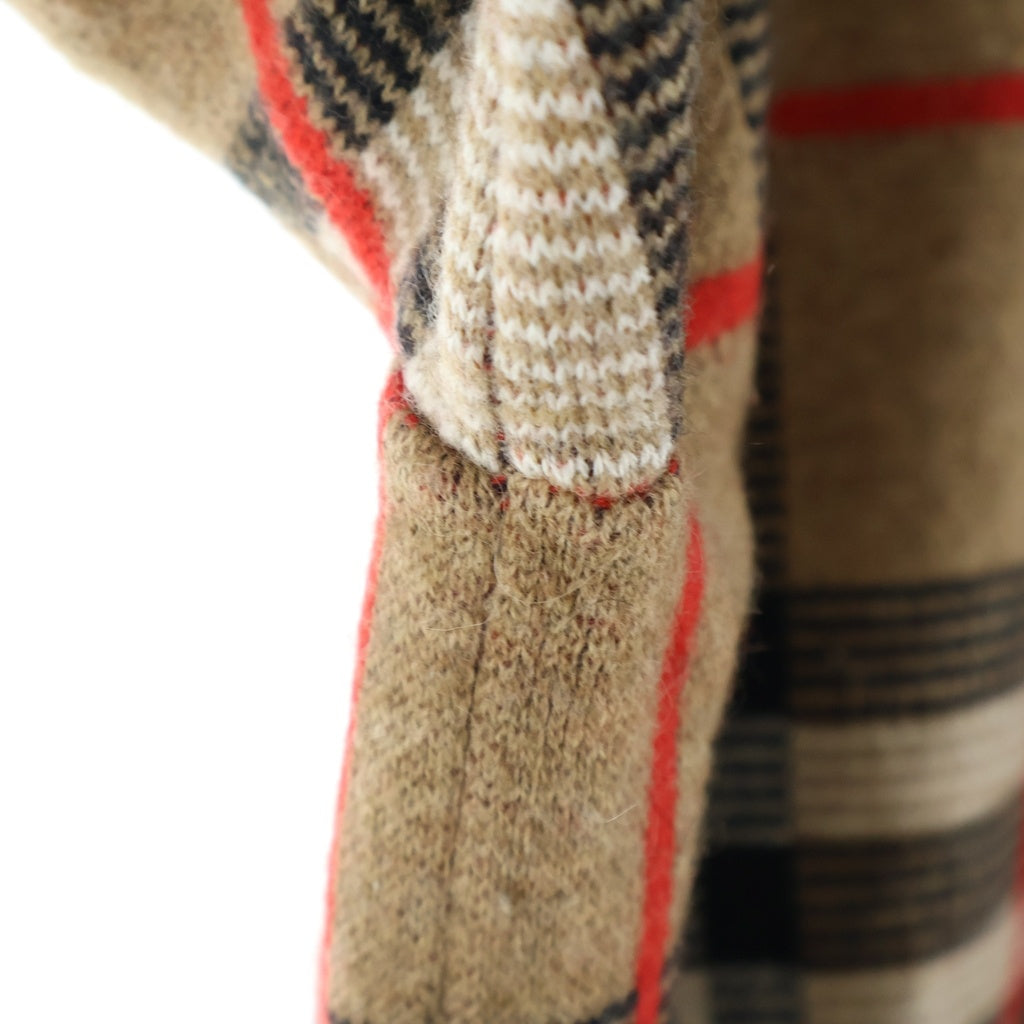 BURBERRY(バーバリー) 20SS Check Merio Wool Jacquard Sweater チェック メリノウール ジャガードセーター ウール ブラウン 8023664