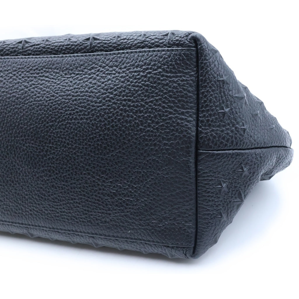 JIMMY CHOO(ジミーチュウ) ソフィア スモール スターエンボス トートバッグ ブラック レディース