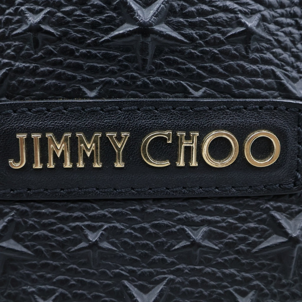 JIMMY CHOO(ジミーチュウ) ソフィア スモール スターエンボス トートバッグ ブラック レディース