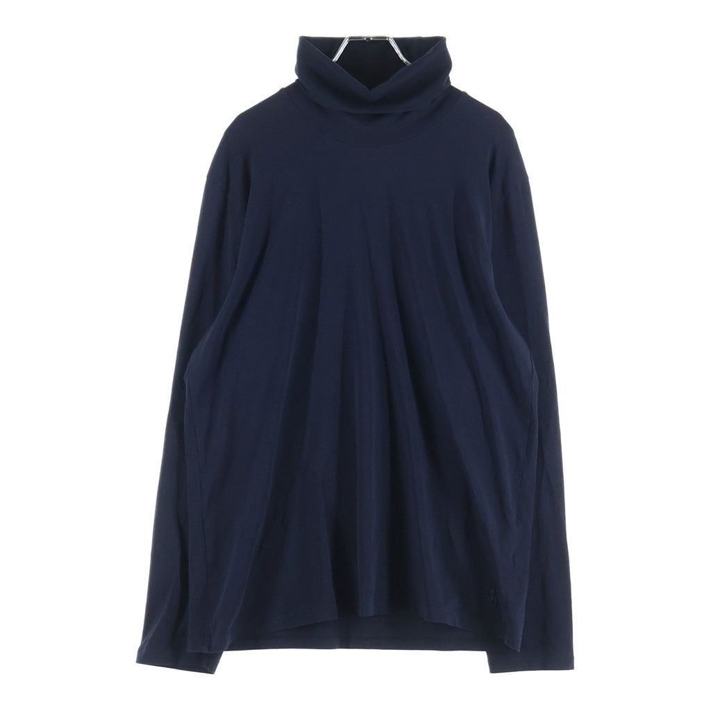 JIL SANDER(ジルサンダー) 22AW 刺繍ロゴ タートルネック 長袖 カットソー ブラック J47GC0005 J45049