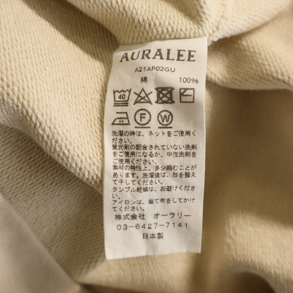 AURALEE(オーラリー) 21AW SUPER SOFT HEAVY SWEAT MOCK NECK スーパーヘビー スウェット モックネック ベージュ A21AP02GU