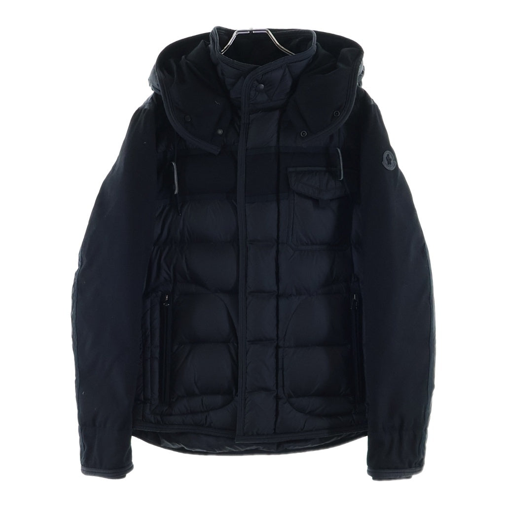 MONCLER(モンクレール) RYAN GIUBBOTTO 2WAY ライアン ウールナイロン切り替え ダウンジャケット ブラック C20914139285 53227