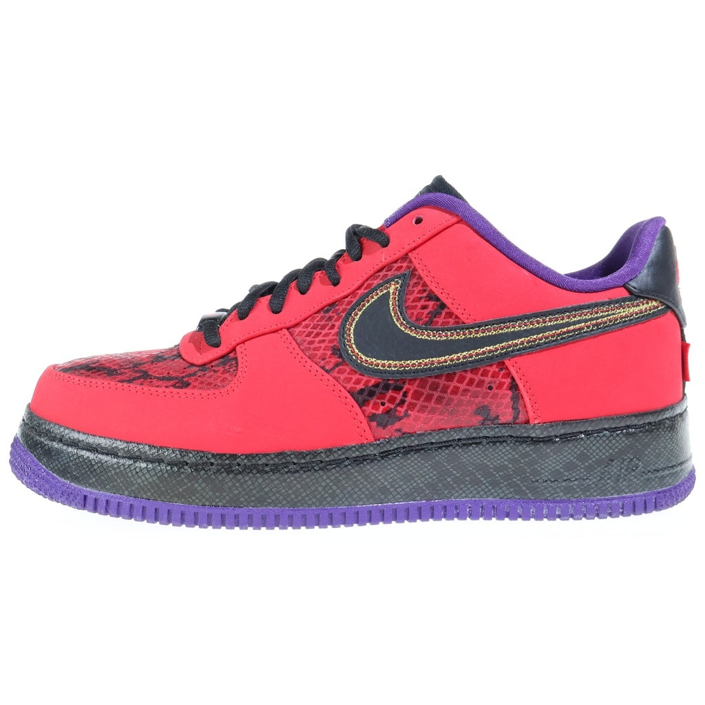 NIKE(ナイキ) AIR FORCE NRG CMFT LOW UNIVERSITY RED エア フォース 1 コンフォート イヤー オブ スネーク スニーカー US9/27.0cm 555106-600