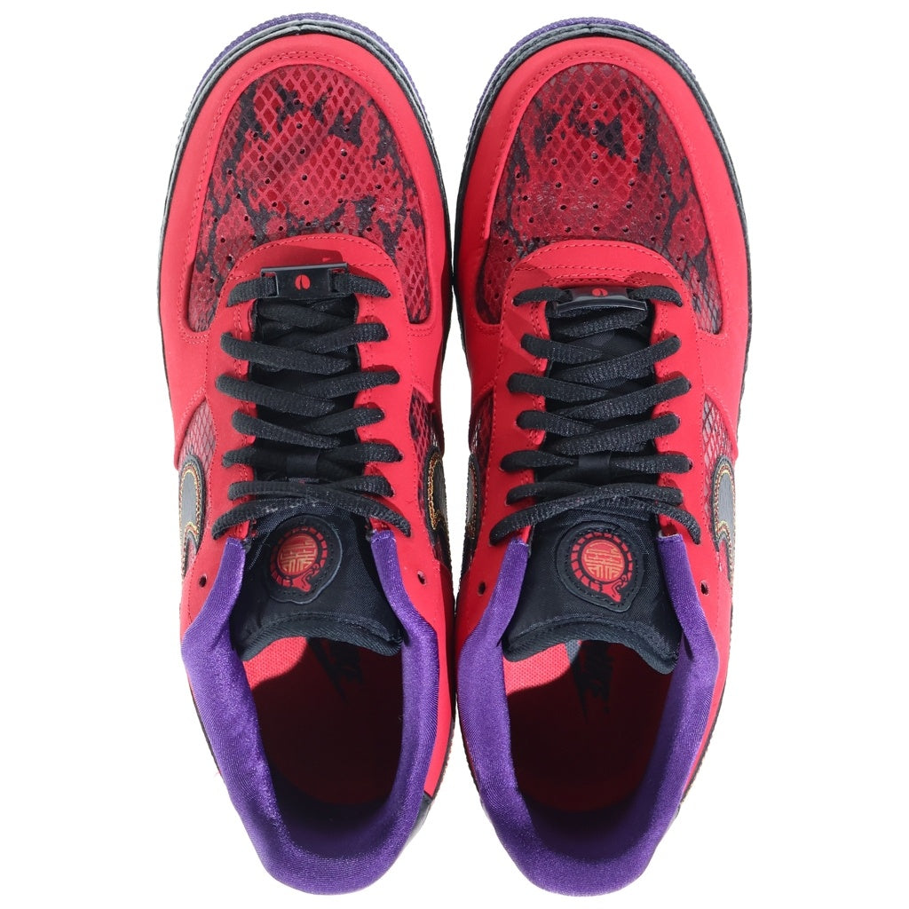 NIKE(ナイキ) AIR FORCE NRG CMFT LOW UNIVERSITY RED エア フォース 1 コンフォート イヤー オブ スネーク スニーカー US9/27.0cm 555106-600