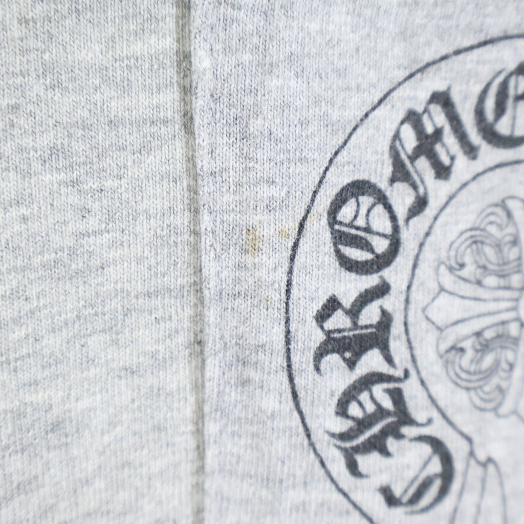 CHROME HEARTS(クロムハーツ) OLD Back Cemetery Cross L/S TEE オールド バックセメタリークロス ロングスリーブ 長袖Tシャツ カットソー グレー