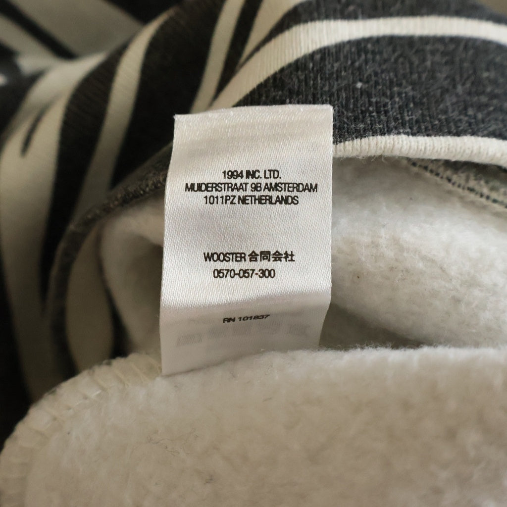 SUPREME(シュプリーム) 22AW Box Logo Crewneck Zebra ゼブラ柄 ボックスロゴ クルーネック長袖スウェットトレーナー ブラック/ホワイト