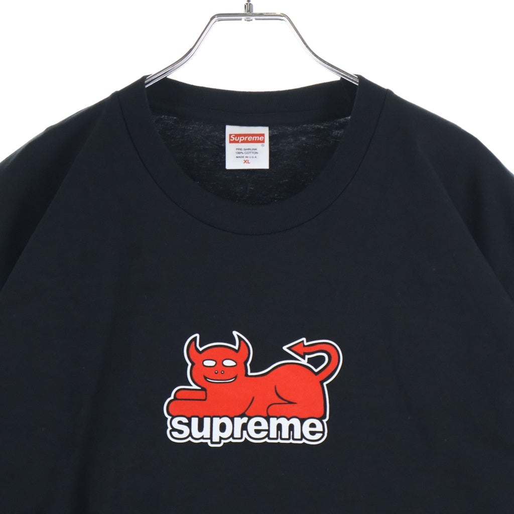 SUPREME(シュプリーム) 24SS Toy Machine Devil Cat Tee トイマシーン デビル キャット 半袖Tシャツ カットソー ブラック