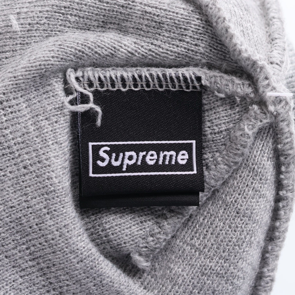 SUPREME(シュプリーム) 20AW New Era Cross Box logo Beanie Heather Grey ボックスロゴビーニー ニット帽 グレー