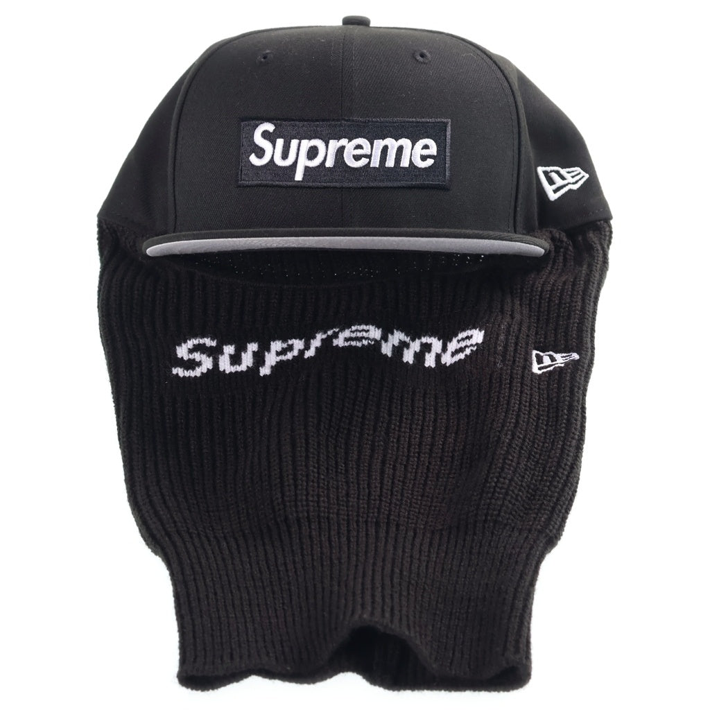 SUPREME(シュプリーム) New Era Box Logo Balaclava ニューエラ キャップ バラクラバ 帽子 ブラック