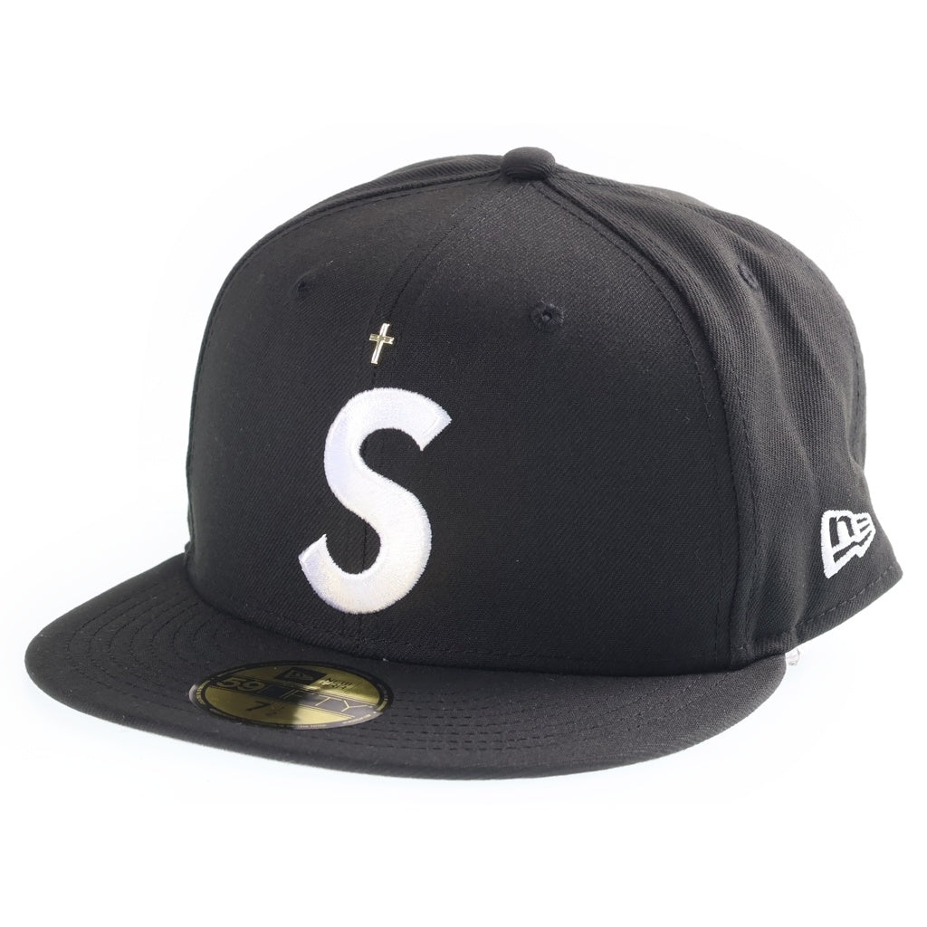 SUPREME(シュプリーム) 24SS ×New Era Gold Cross S Logo ゴールドクロス エスロゴ キャップ 帽子 ブラック