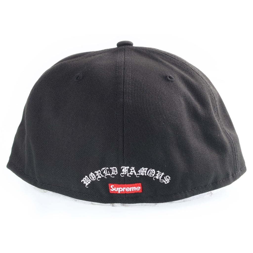 SUPREME(シュプリーム) 24SS ×New Era Gold Cross S Logo ゴールドクロス エスロゴ キャップ 帽子 ブラック
