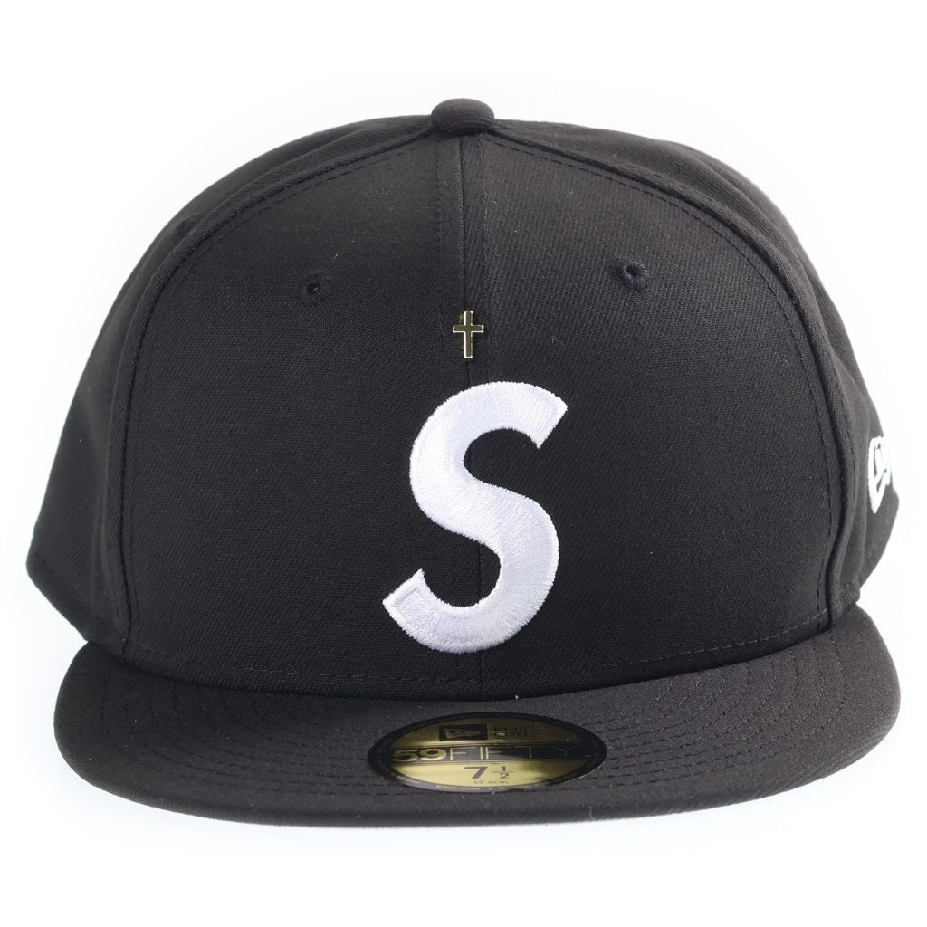 SUPREME(シュプリーム) 24SS ×New Era Gold Cross S Logo ゴールドクロス エスロゴ キャップ 帽子 ブラック