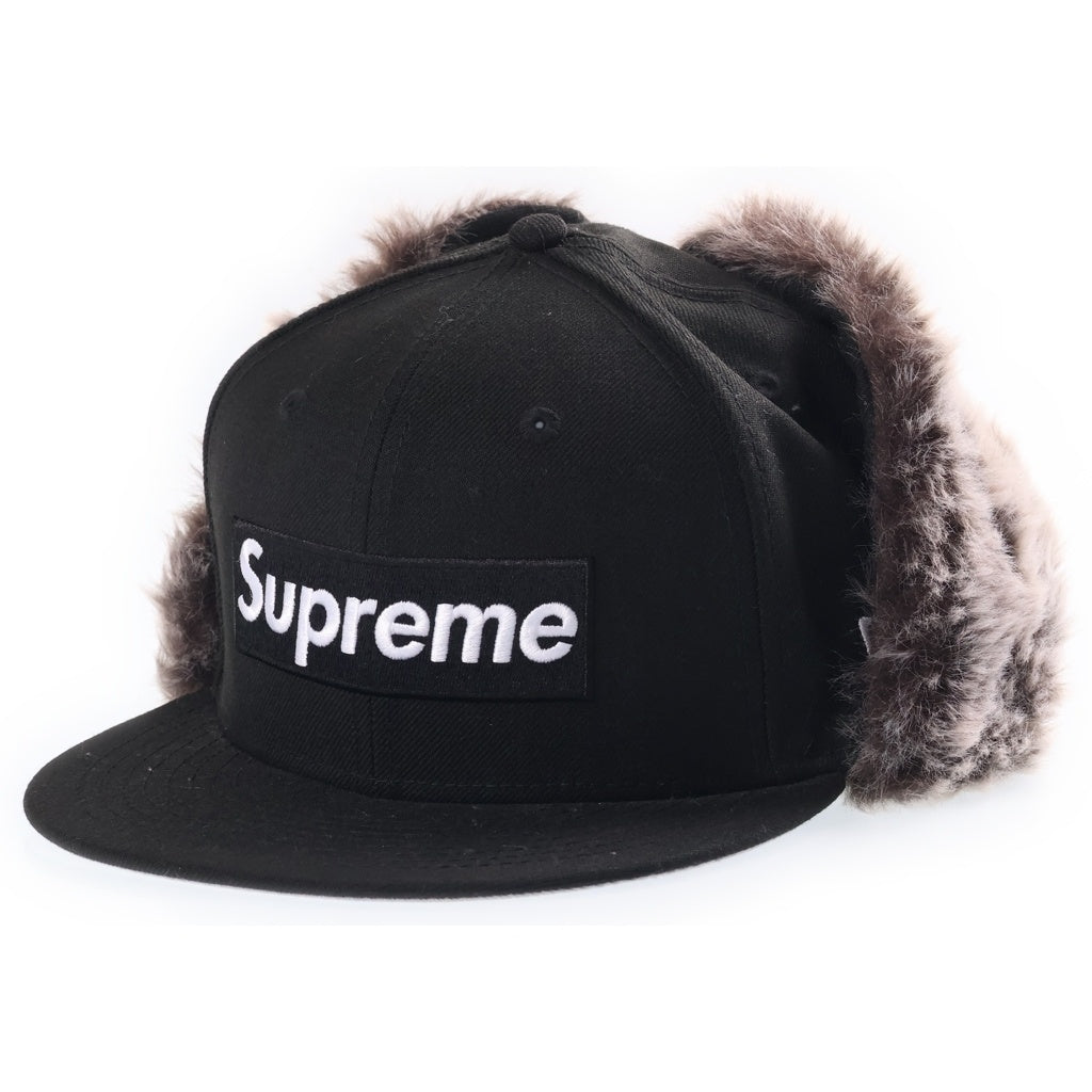 SUPREME(シュプリーム) 19AW New Era Earflap Cap ニューエラ イヤーフラップ フライトキャップ 帽子 ブラック
