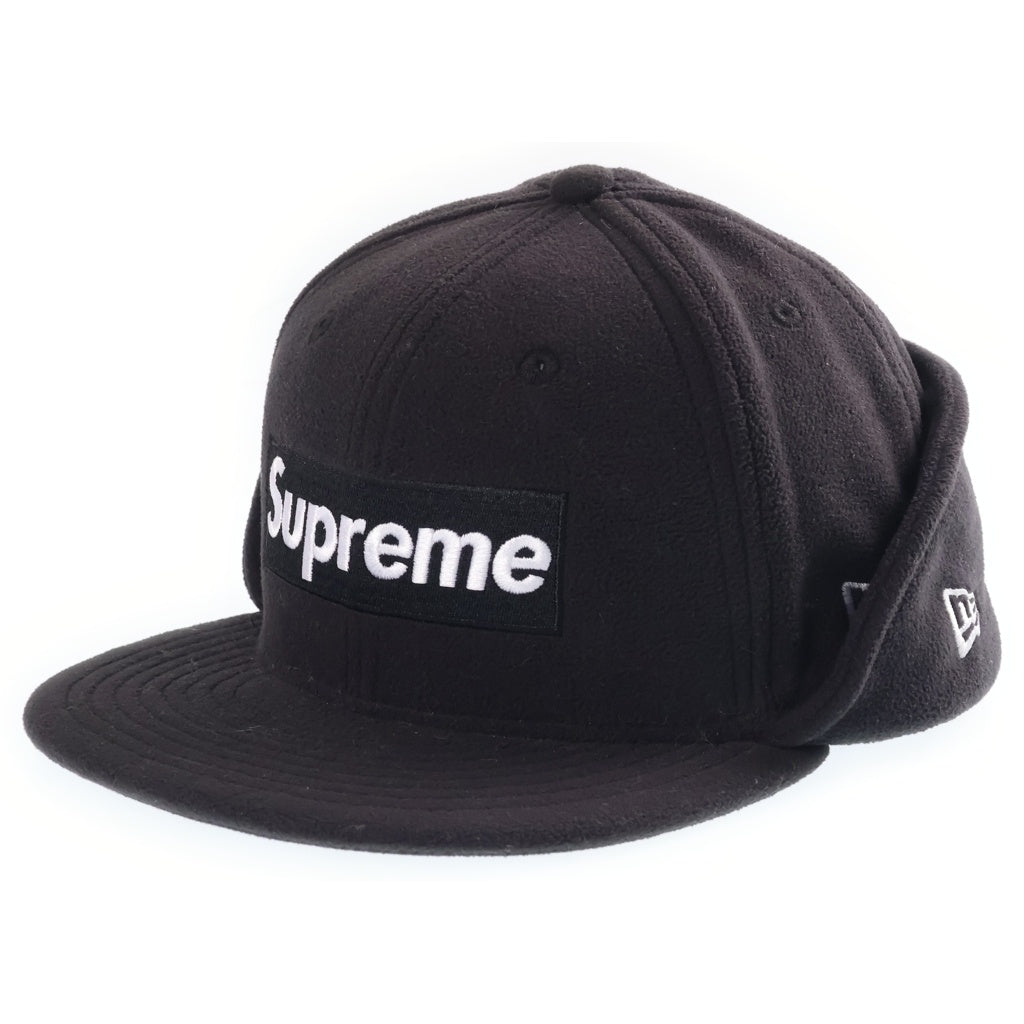 SUPREME(シュプリーム) 17AW New Era Polartec Earflap ニューエラ イヤーフラップ キャップ 帽子 ブラック