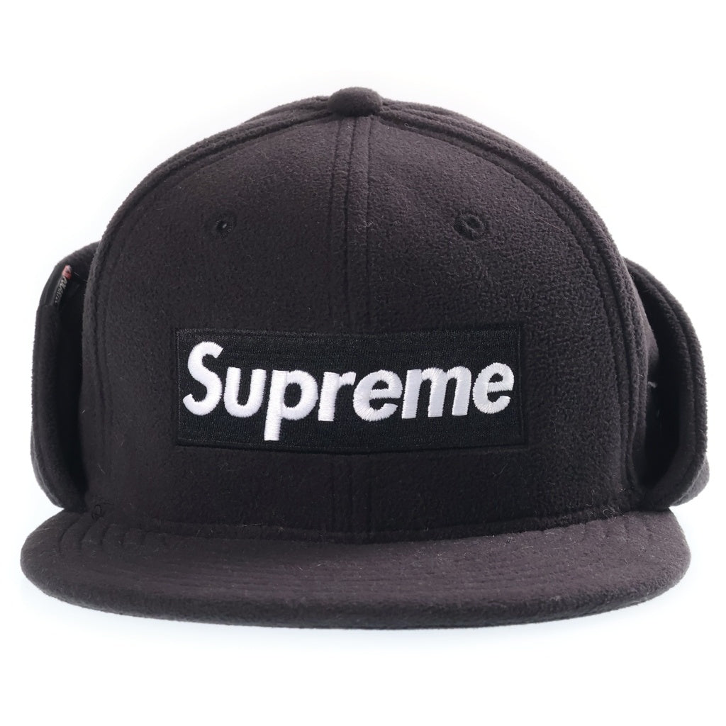 SUPREME(シュプリーム) 17AW New Era Polartec Earflap ニューエラ イヤーフラップ キャップ 帽子 ブラック