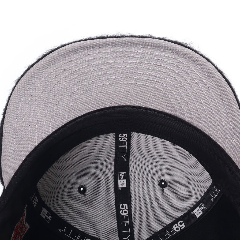 SUPREME(シュプリーム) 24AW ×New Brushed Wool Box Logo New Era Cap ニューエラ ブラッシュウールボックスロゴ キャップ 帽子 ブラック
