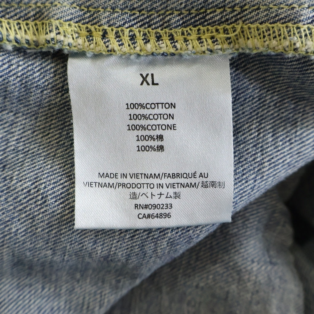 FEAR OF GOD ESSENTIALS(フィアオブゴッド エッセンシャルズ) ユーズド加工 オーバーサイズ トラッカー デニムジャケット インディゴ 202SU224140F
