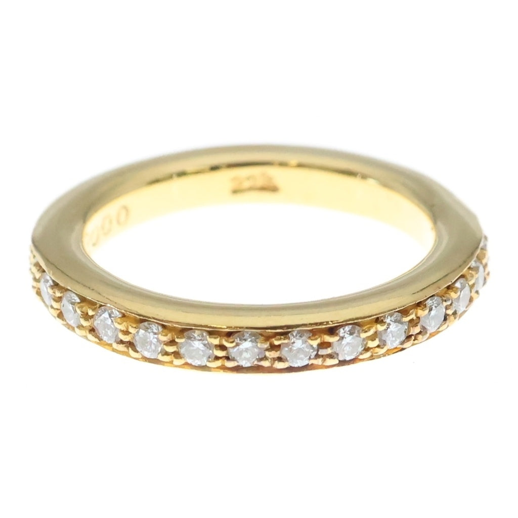 CHROME HEARTS(クロムハーツ) 22K NTFL PAVE DIA ノット トゥルー ファッキン ラブ アフターPAVEダイヤ リング ゴールド