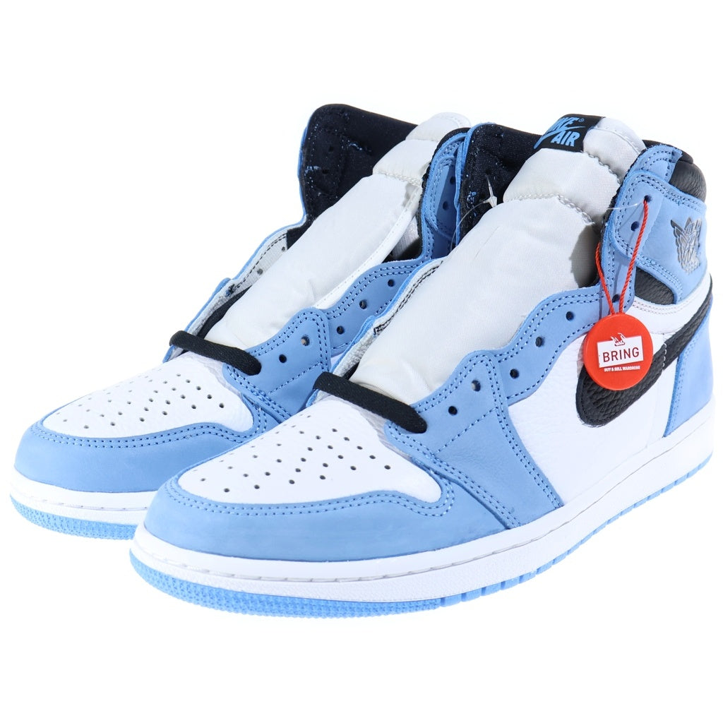 NIKE(ナイキ) AIR JORDAN 1 HIGH UNIVERSITY BLUE エアジョーダン1 ハイ OG ユニバーシティブルー ハイカットスニーカー シューズ US9/27.0cm ブルー/ホワイト 555088-134