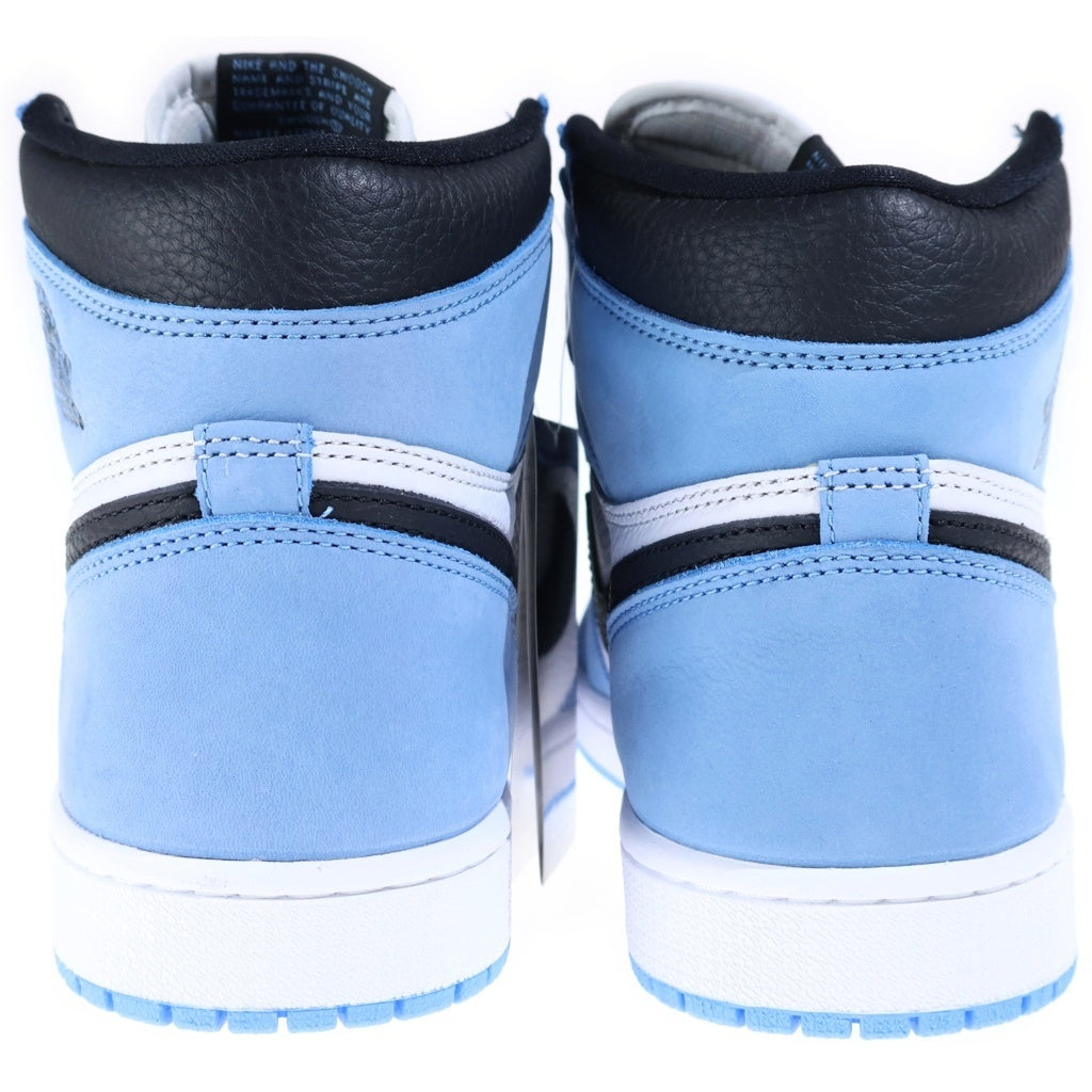 NIKE(ナイキ) AIR JORDAN 1 HIGH UNIVERSITY BLUE エアジョーダン1 ハイ OG ユニバーシティブルー ハイカットスニーカー シューズ US9/27.0cm ブルー/ホワイト 555088-134